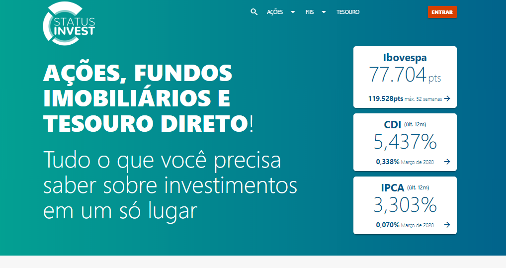 status-invest-página-inicial