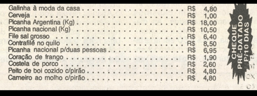 Preço da cerveja em 1995