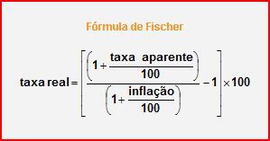 Taxa de juros nominal e real